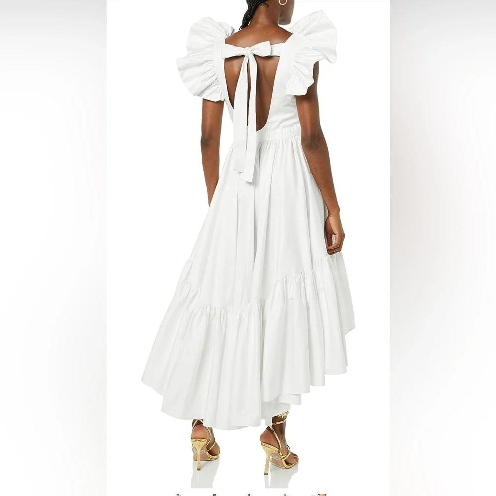 Making the Cut Season 3 Episode 1 Winning Look Sienna's Ruffle High-Low Dress - Picture 2 of 4